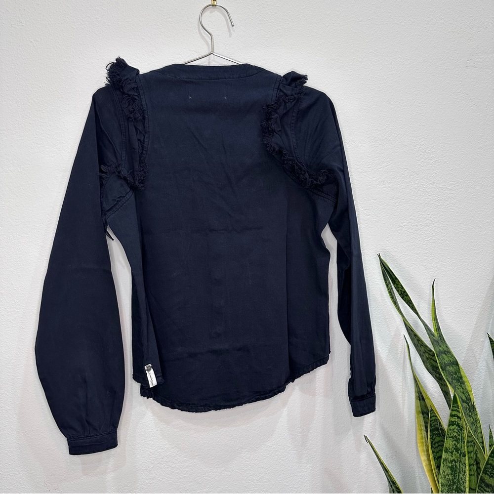 One Teaspoon Captain Ruffle Longsleeve Top - Picture 7 of 7